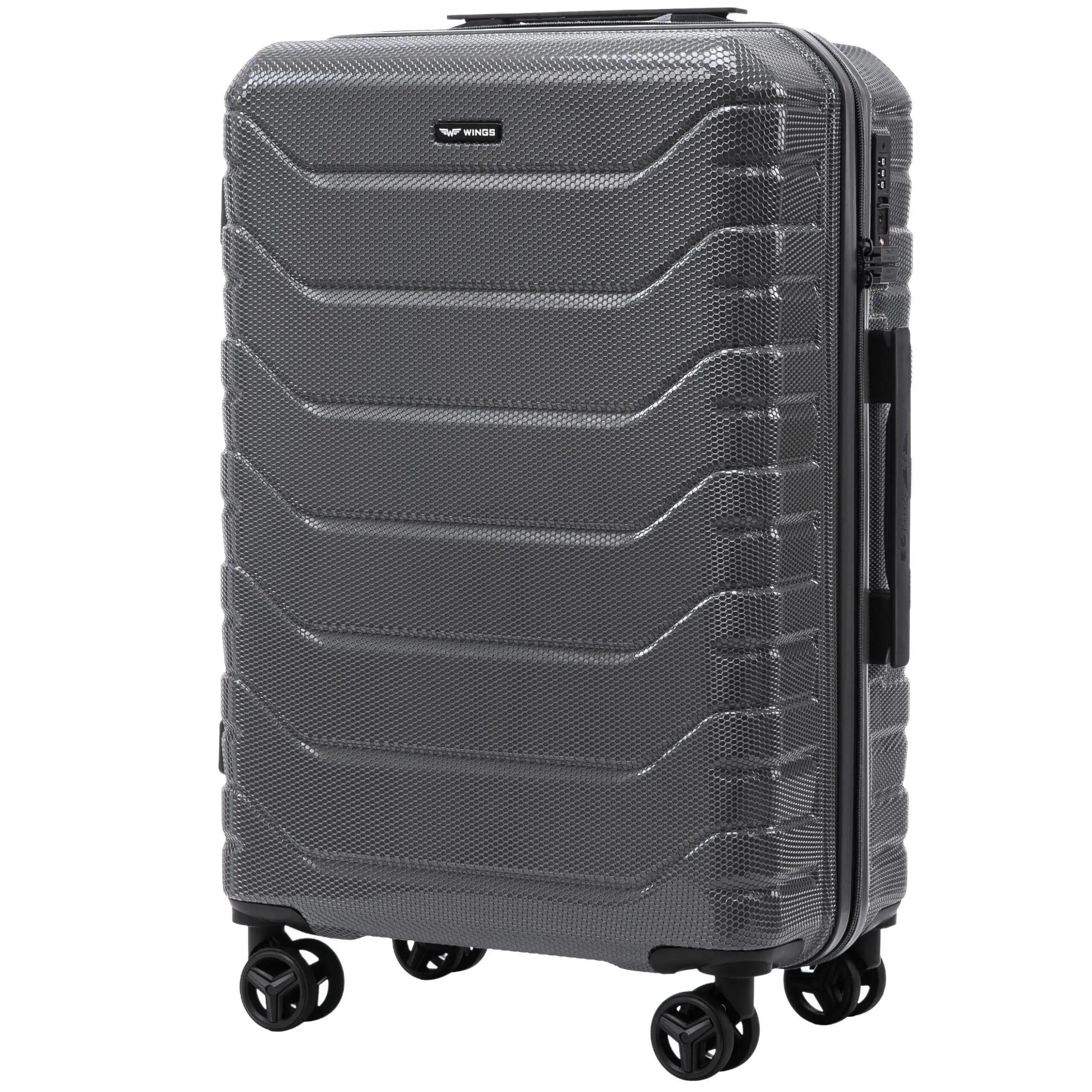 Lot de 4 valises Wings CRAKE S/M/L + valise compacte DARK GREY 3/10