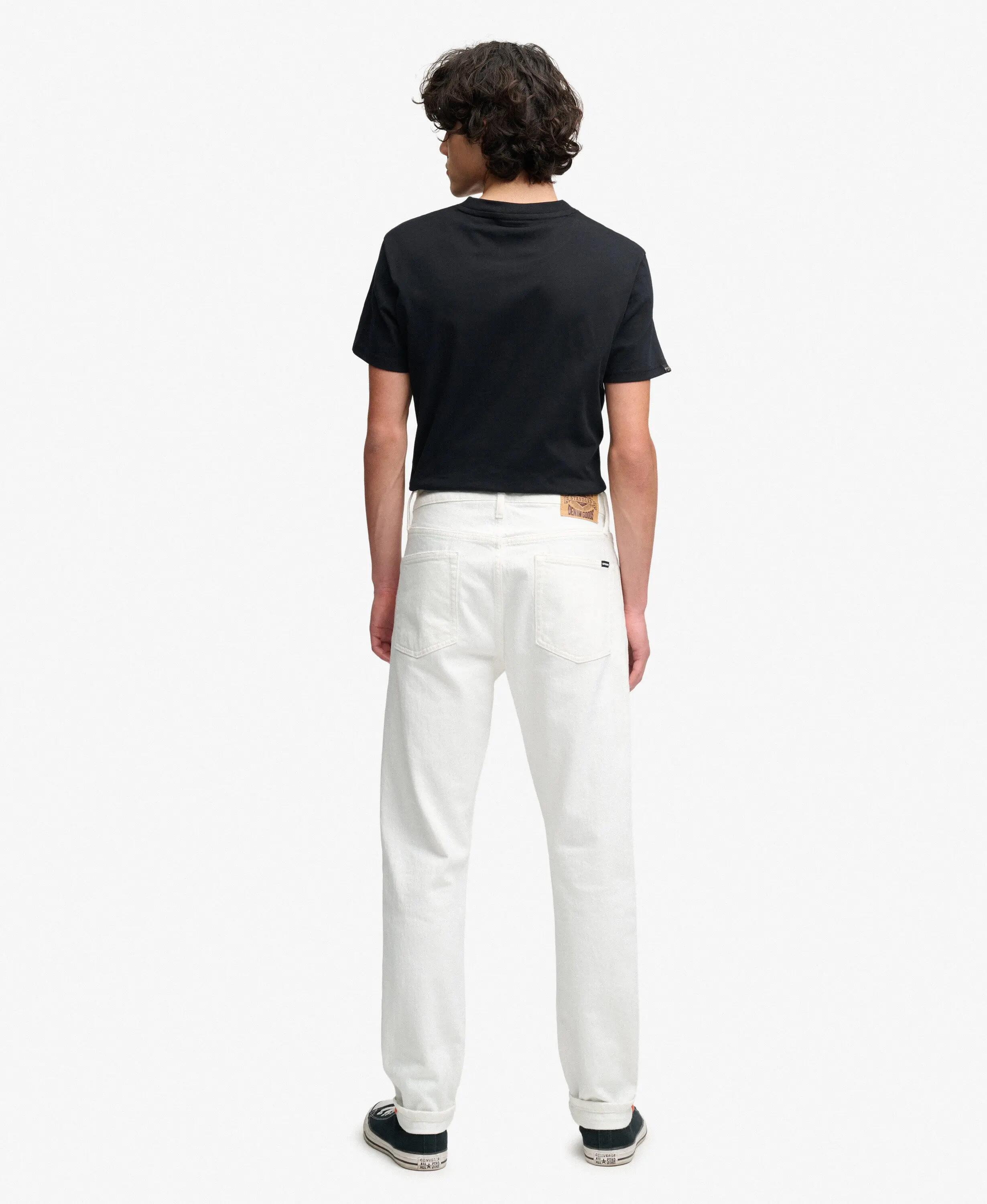 superdry Jeans slim vintage em algodão orgânico OFF WHITE 5/5
