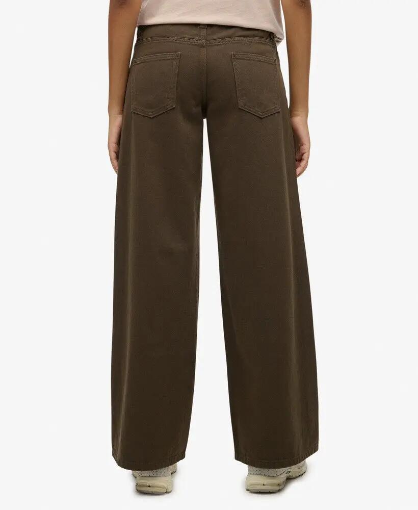 superdry Mid Rise Baggy Pants – Ajuste largo, 100% algodão 4/6