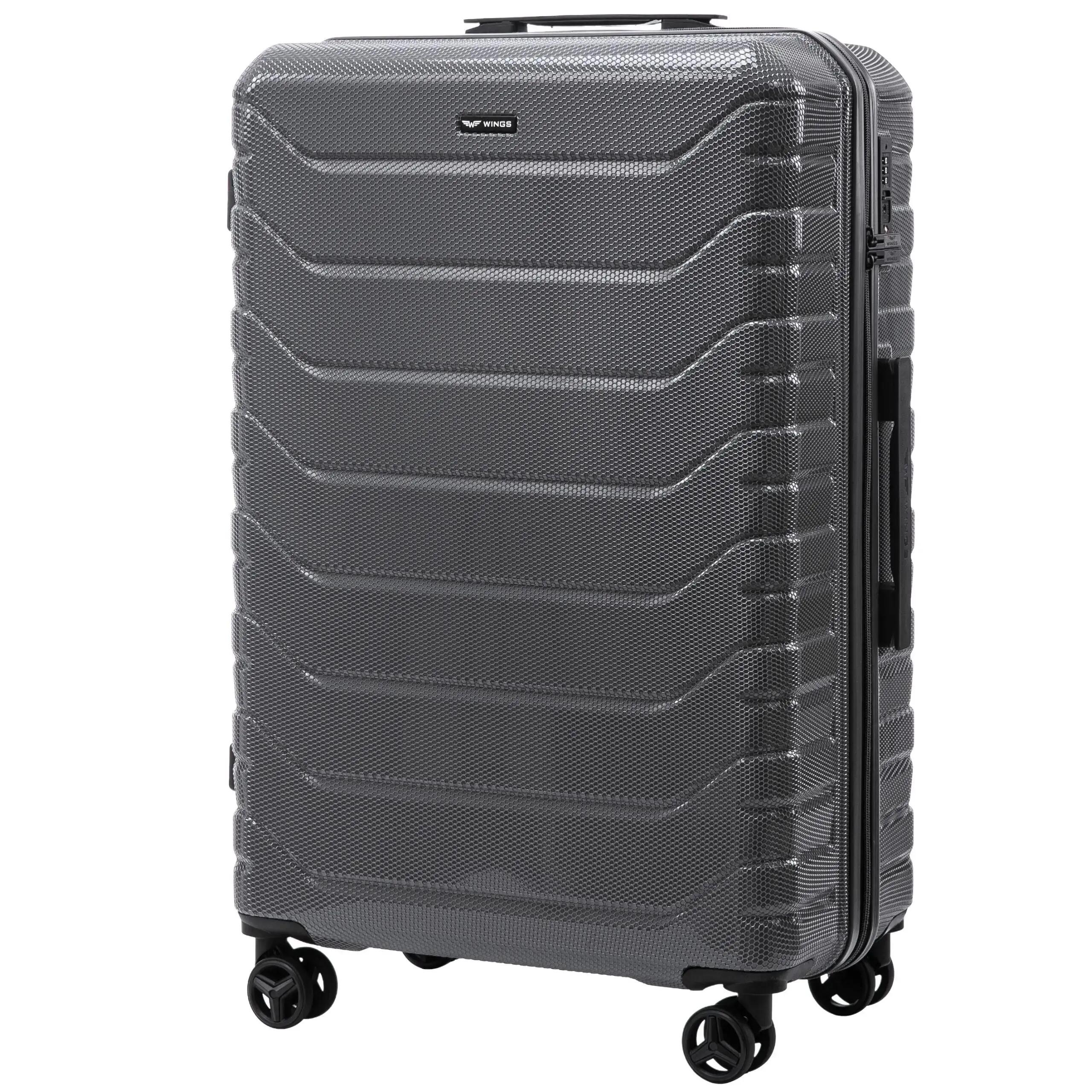 Lot de 4 valises Wings CRAKE S/M/L + valise compacte DARK GREY 2/10