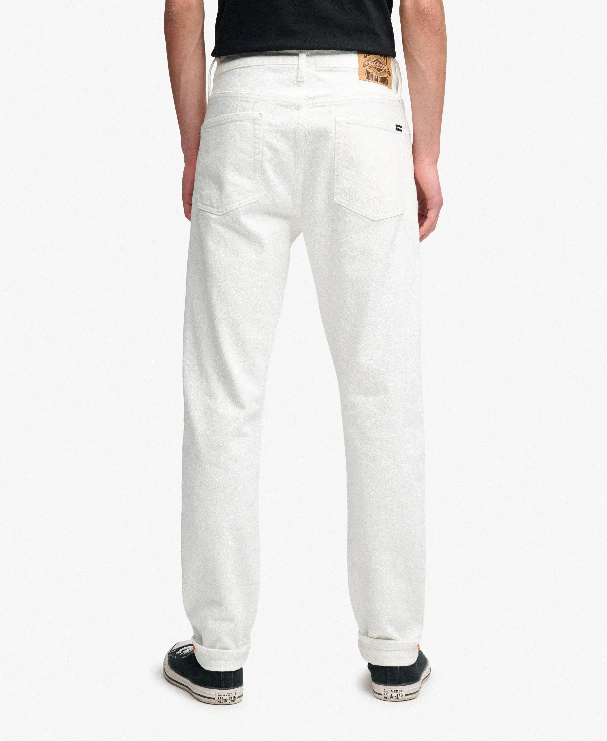 superdry Jeans slim vintage em algodão orgânico OFF WHITE 4/5