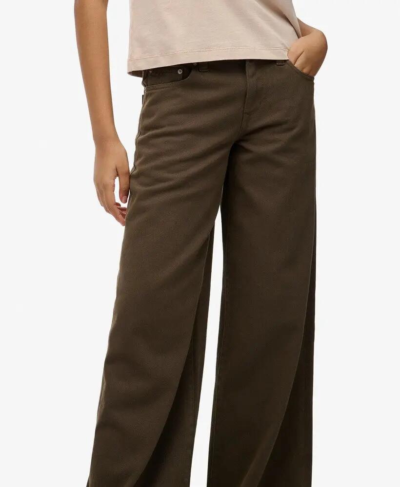 superdry Mid Rise Baggy Pants – Ajuste largo, 100% algodão 2/6