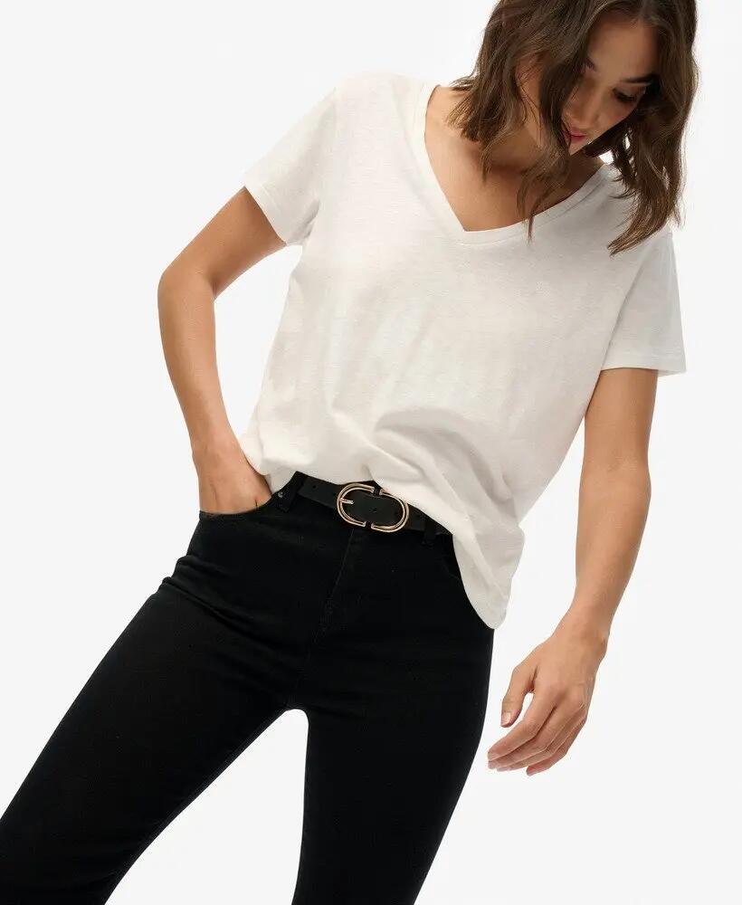 superdry Mid Rise Flare jeans van biologisch katoen - Zwart 2/7