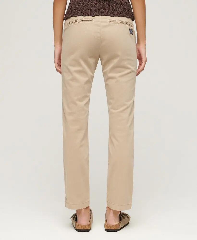 superdry Chino Mid Rise donna in cotone elasticizzato 2/7