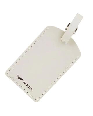 Wings bagagelabel, hanglabel voor koffers, beige
