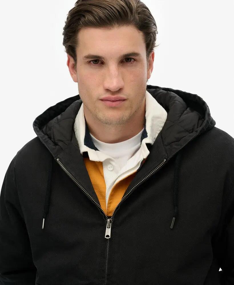 superdry Casaco com capuz Canvas Surplus em algodão com forro acolchoado 4/7