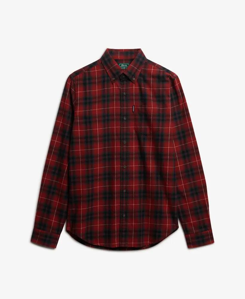 superdry Camisa Vintage Check 100% algodão — Hoxton Check Red 7/7