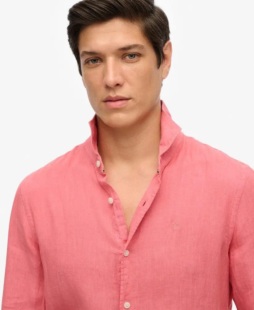 superdry Camicia in lino ricamata Vacation – Taglio relaxed 3/5
