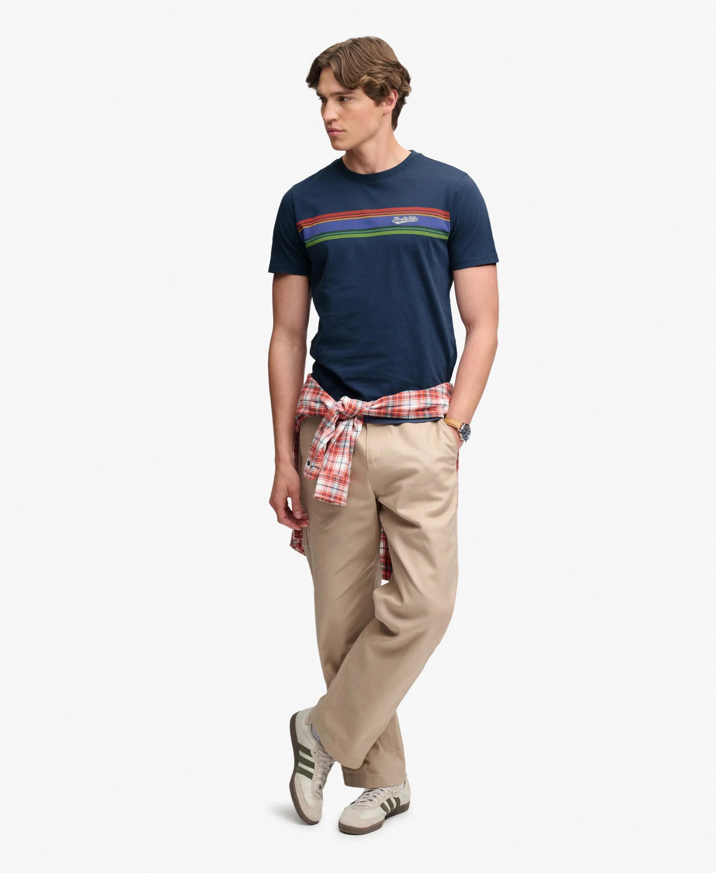 superdry T-shirt Outdoor Stripe Logo coupe Relaxed 3/7