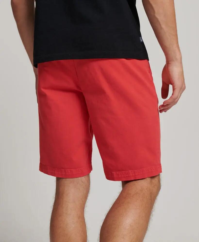 superdry Vintage International Chino Shorts slim fit Cayenne Pink 2/5