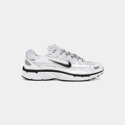 Nike p-6000 white metallic silver black