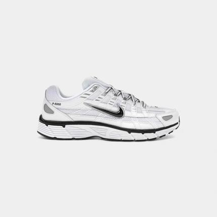 Nike P-6000 White Metallic Silver Black