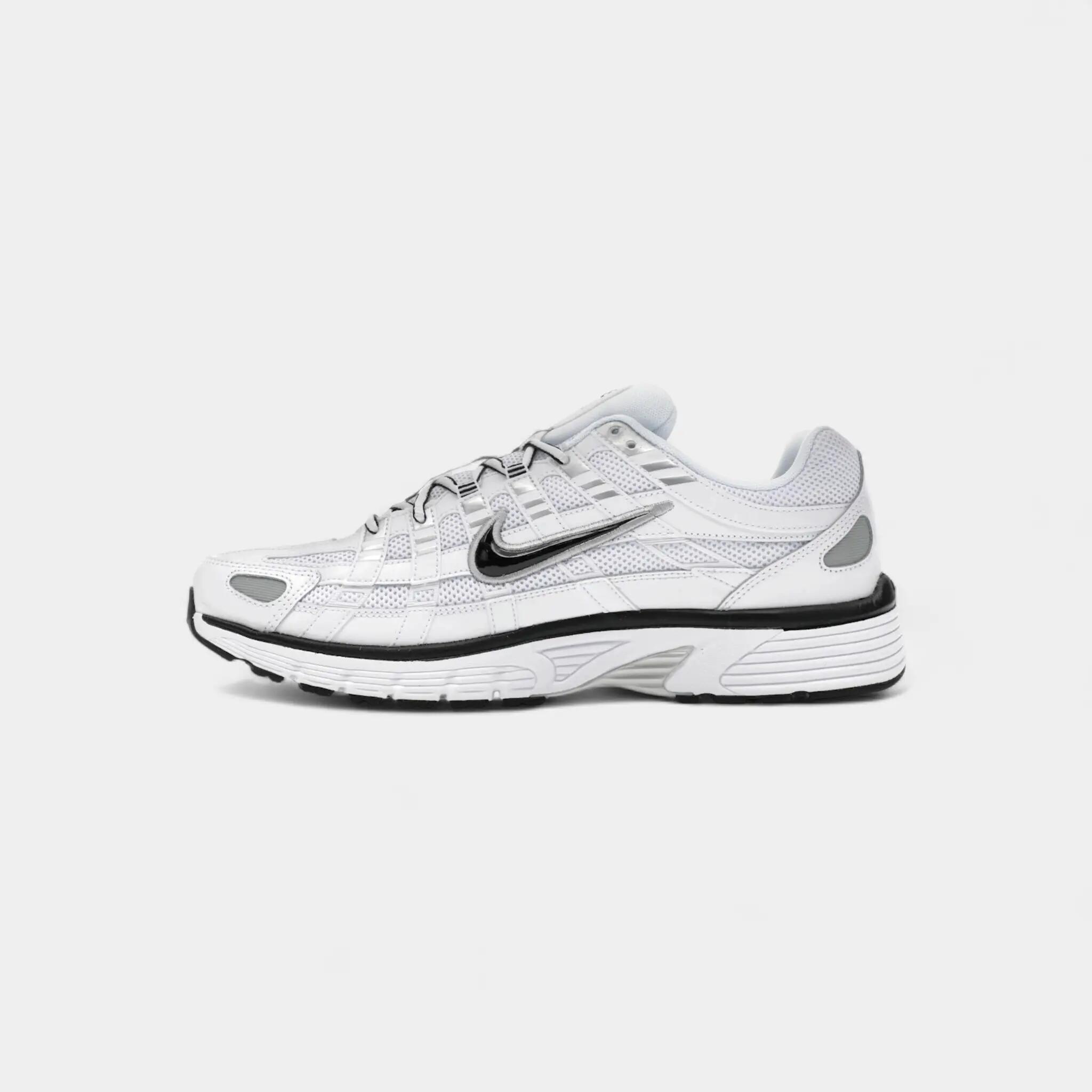 Nike P-6000 White Metallic Silver Black 4/5