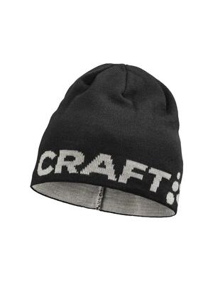 Craft adv nordic training merino logo muts — merinowol en acryl – black-ghost