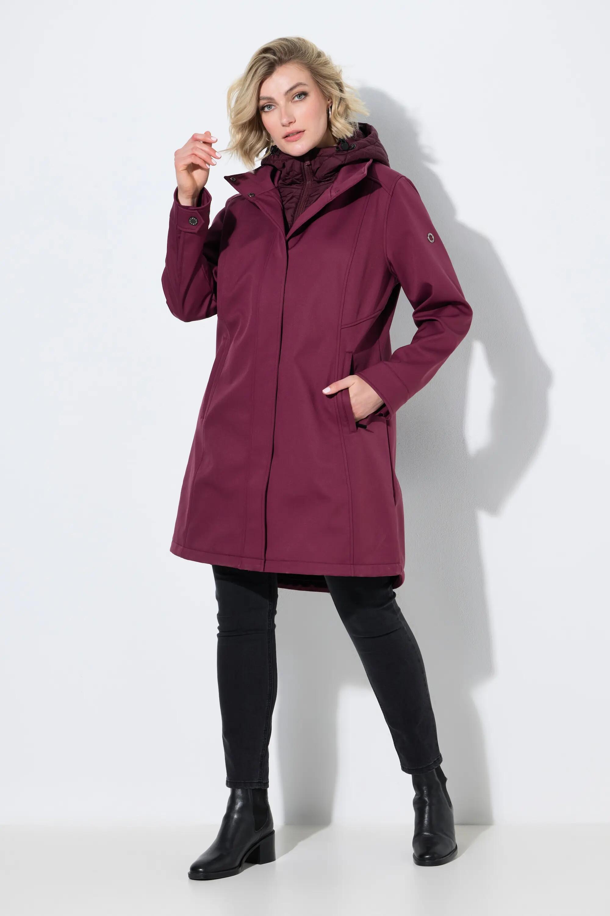 Dames HYPRAR softshell-jas waterafstotend 2-weg rits 4/5