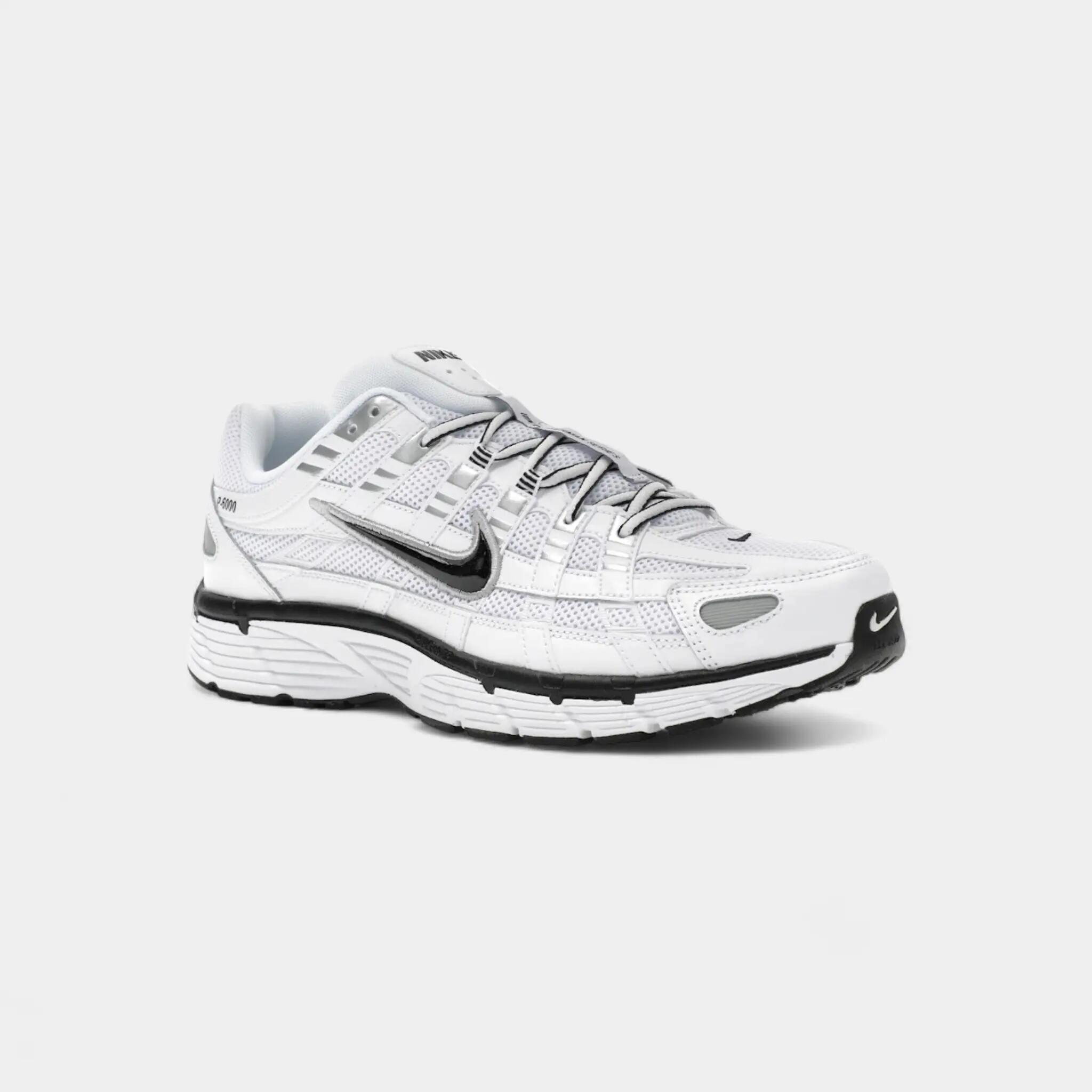 Nike P-6000 White Metallic Silver Black 2/5