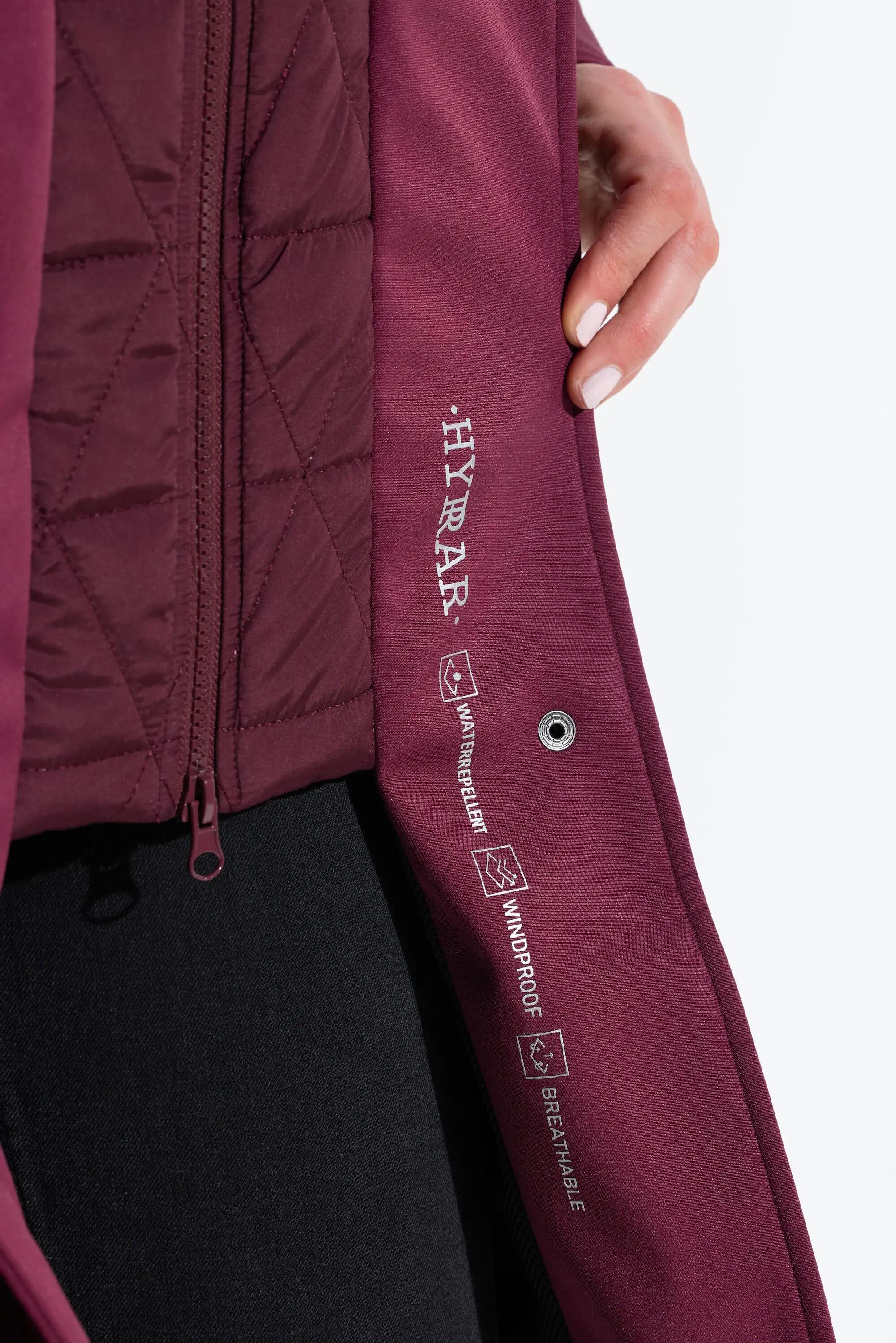 Dames HYPRAR softshell-jas waterafstotend 2-weg rits 2/5