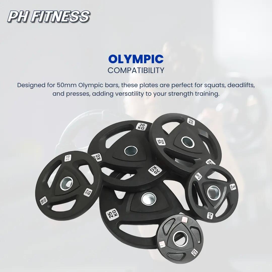 Set dischi olimpici Tri Grip 50 mm | PH Fitness 3/9