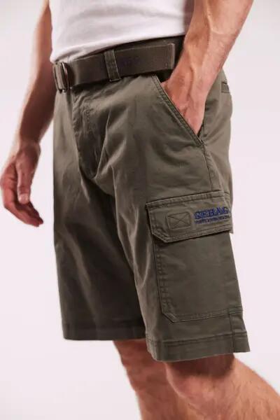 sebago Outwashed Pocket Shorts vert — coton extensible 2/5