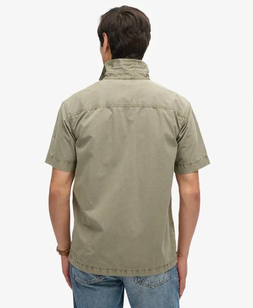 superdry Chemise manches courtes style militaire en coton bio – Light Khaki 4/7