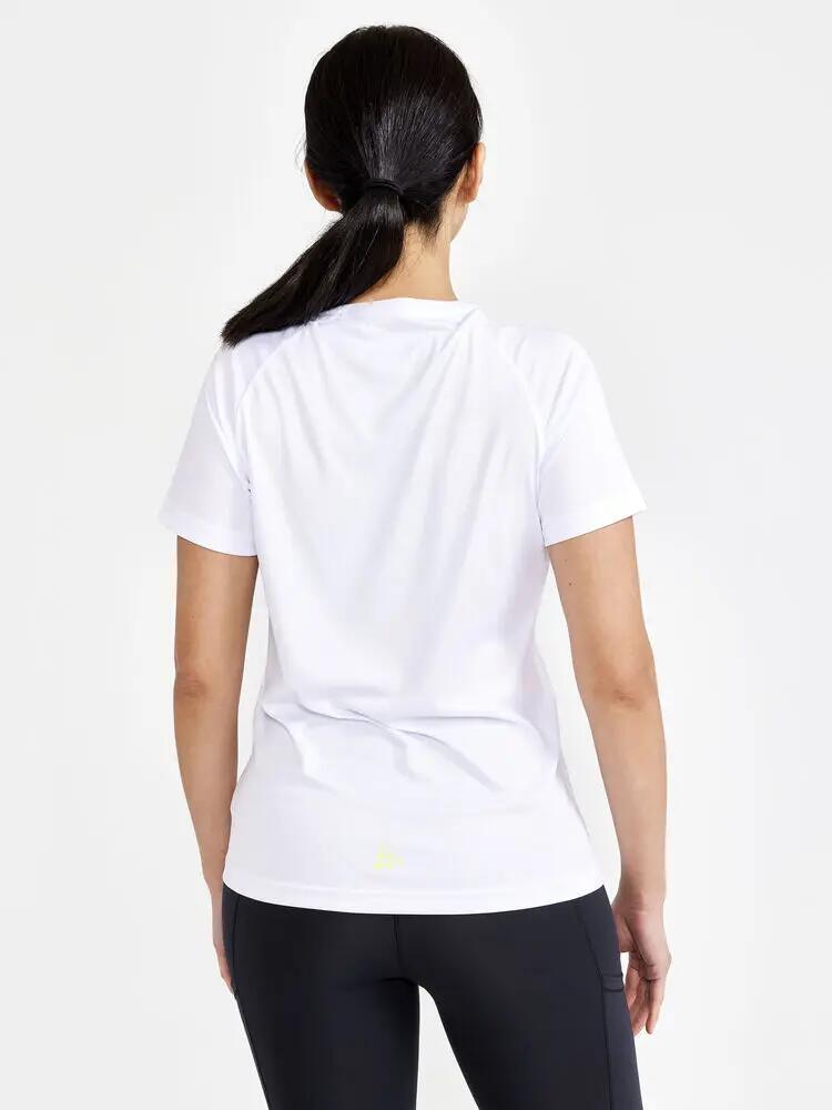 craft CORE Essence Logo Tee W in poliestere riciclato - Bianco 5/7
