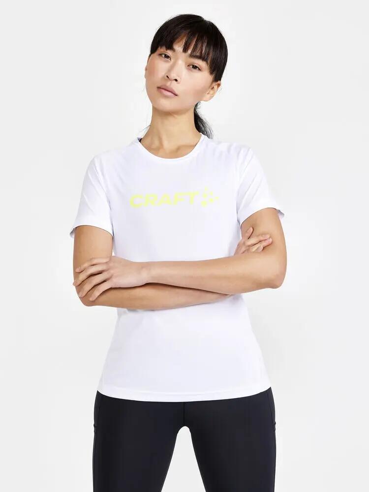 craft CORE Essence Logo Tee W in poliestere riciclato - Bianco 4/7