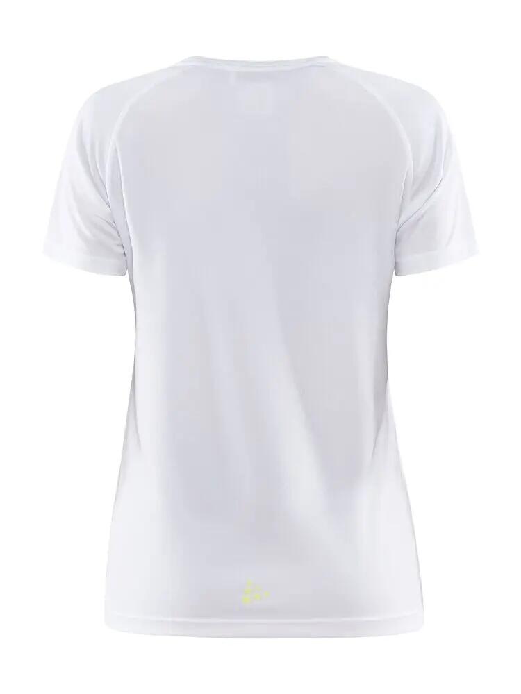 craft CORE Essence Logo Tee W in poliestere riciclato - Bianco 3/7