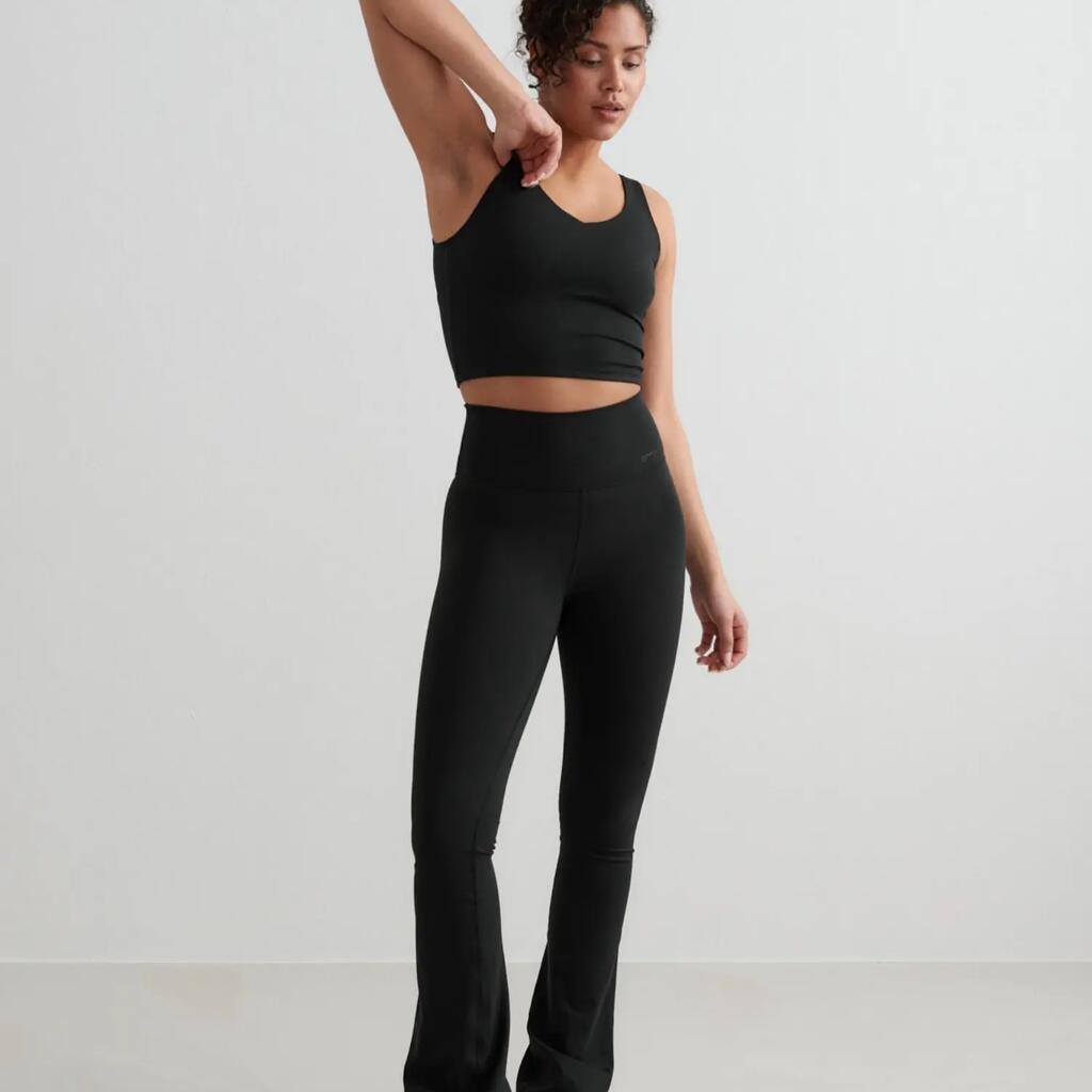 Women's Tights Flared High-Waisted Tall Black