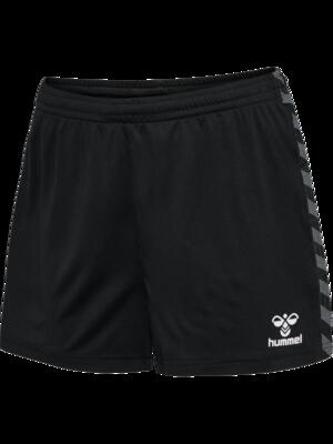Hummel dames shorts hmlauthentic pl shorts woman polyester - asphalt