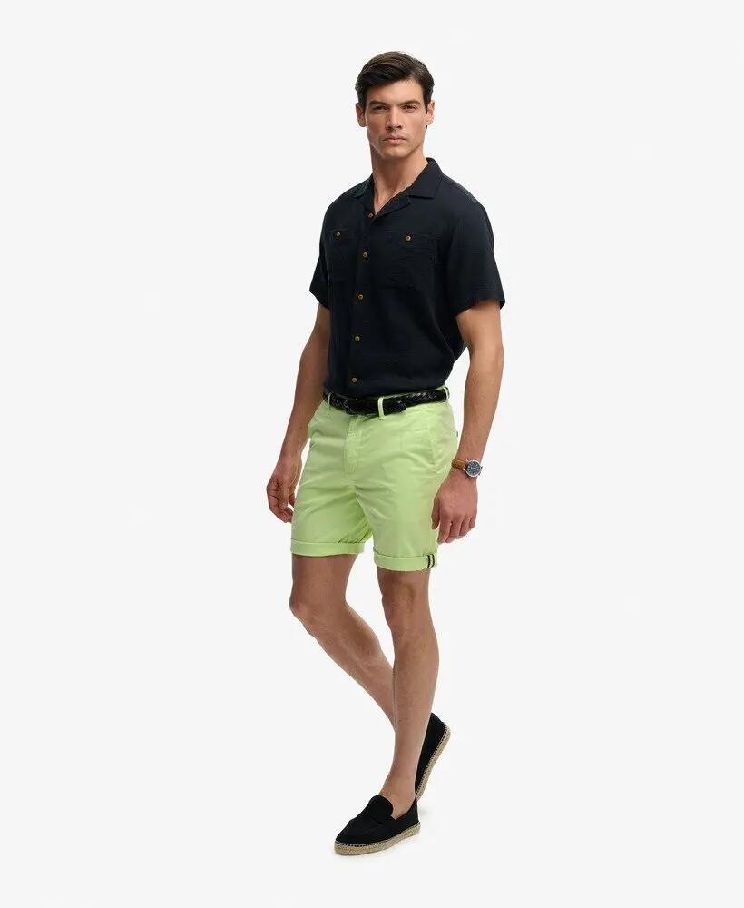 superdry Premium Regular Chino Shorts – Slim Fit, Washed Green 5/6