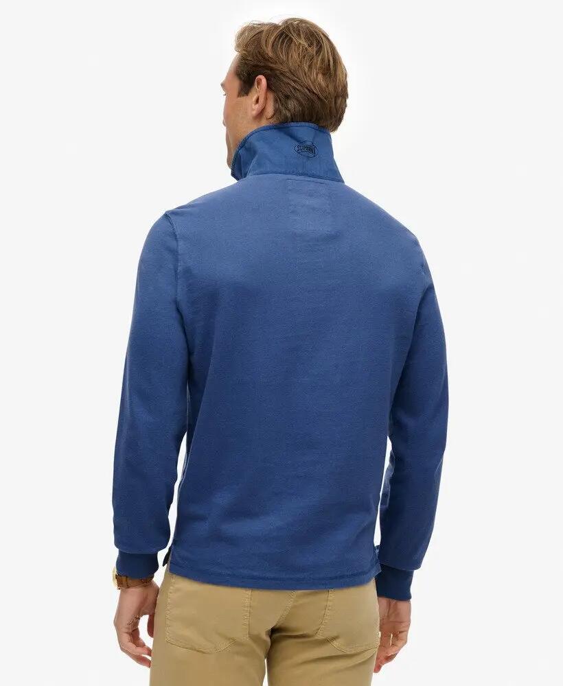 superdry Vintage Athletic Rugby Shirt en algodón orgánico - BAY BLUE 5/6
