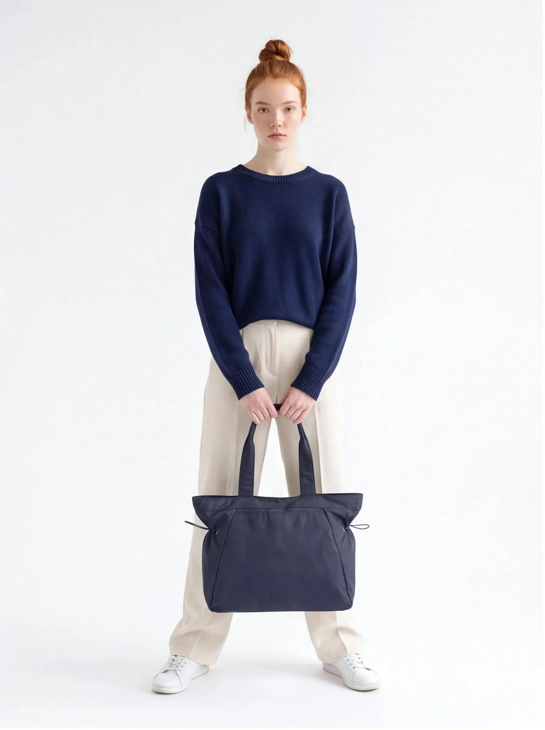WINGS SOLENNE 14L ruime shopper tas NAVY BLUE 3/10