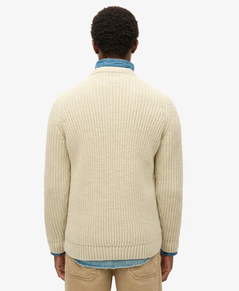 superdry Jacob Cable Knit Jumper – camisola de tranças, corte relaxed 4/6