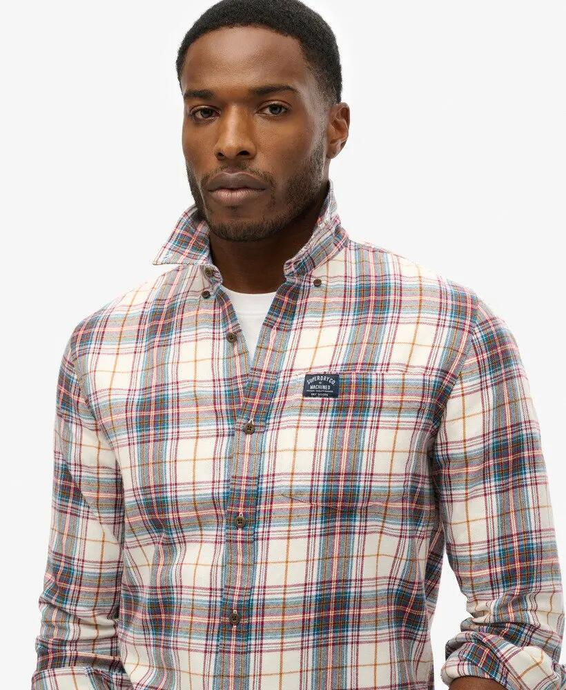 superdry Camicia Lumberjack manica lunga in cotone biologico 3/5