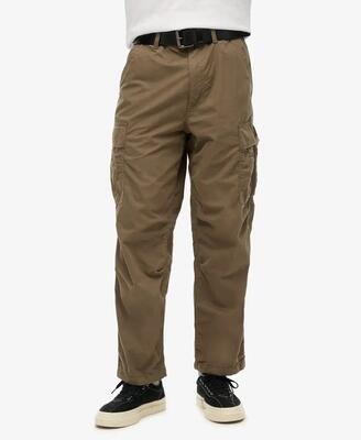 Superdry vintage parachute cargo-broek van biologisch katoen – hushed olive