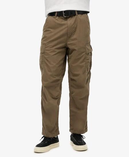 superdry Vintage Parachute Cargo-Hose aus Bio-Baumwolle – Hushed Olive