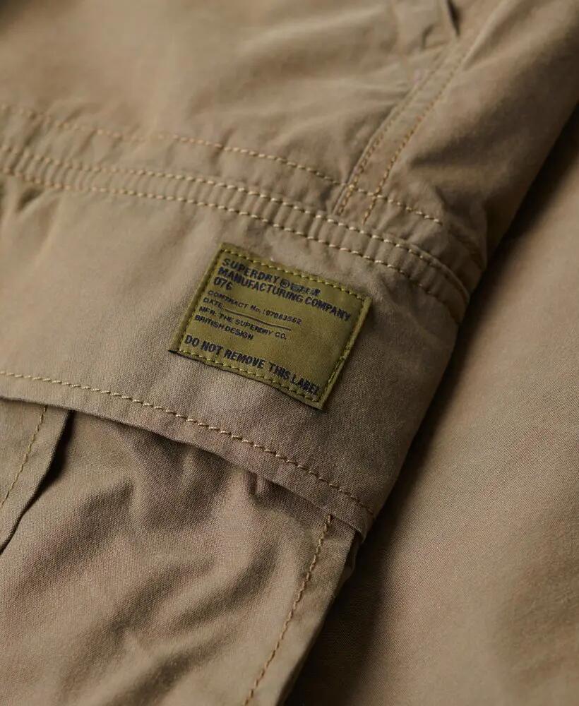superdry Pantalon cargo parachute vintage en coton bio - Dark Khaki 6/7