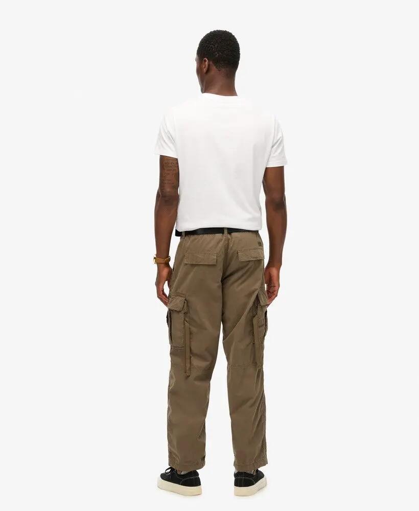 superdry Pantalon cargo parachute vintage en coton bio - Dark Khaki 5/7