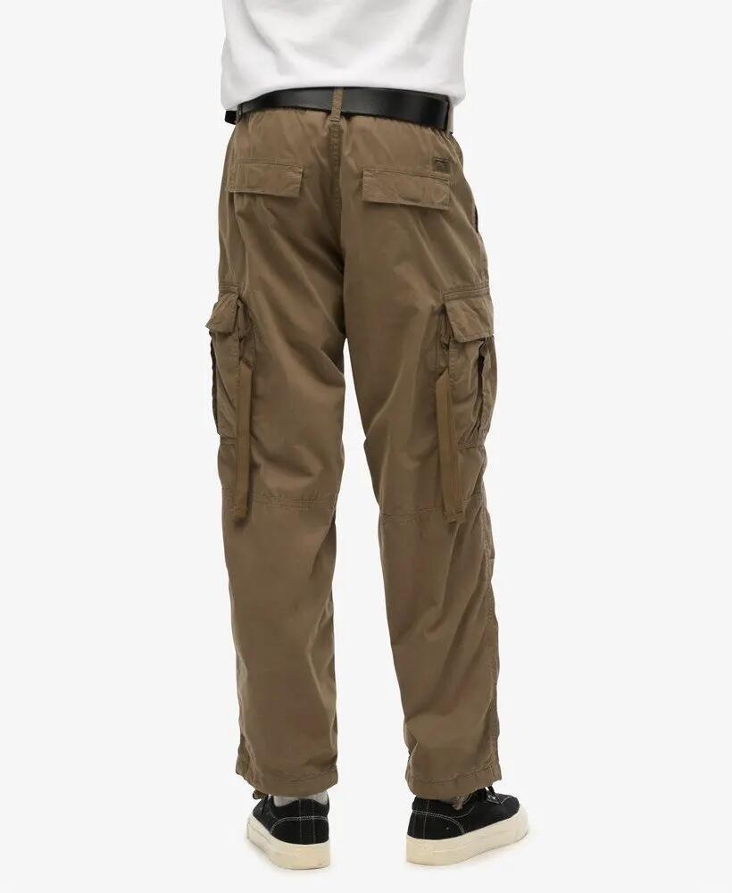 superdry Pantalon cargo parachute vintage en coton bio - Dark Khaki 3/7