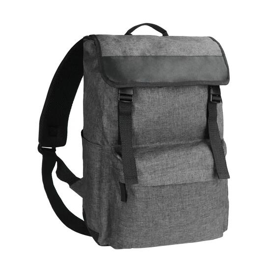 clique Melange Rugzak — 20L, 600D polyester, grijs melange – grey melange