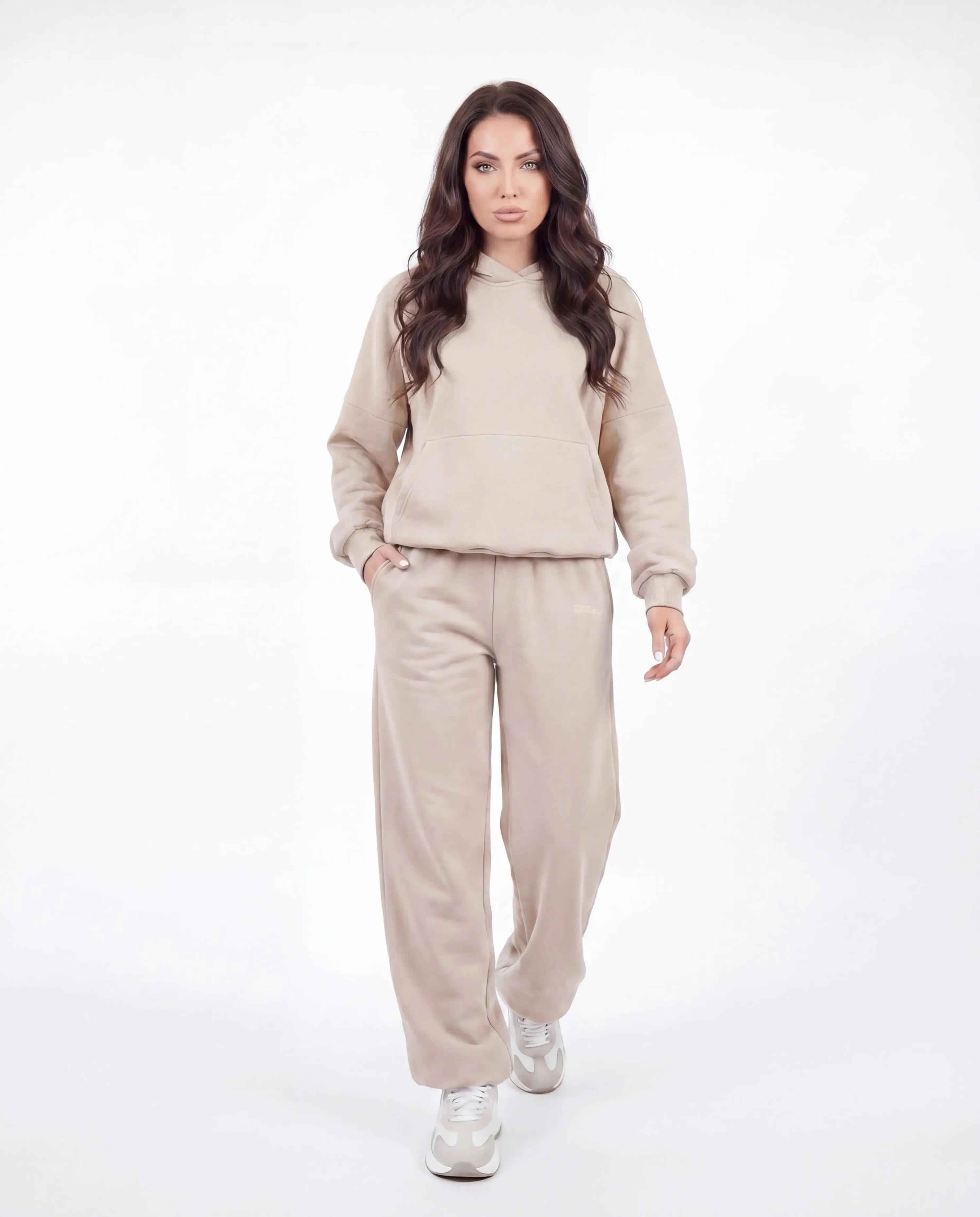 Ensemble de survêtement WINGS UNLEASH oversize femme coton BEIGE 3/10