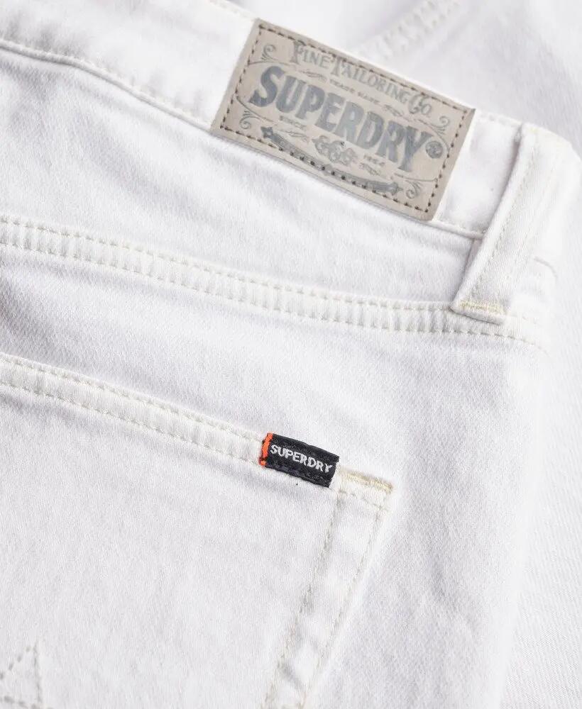 superdry Mid Rise Cut Off Short in cotone OPTIC 7/7