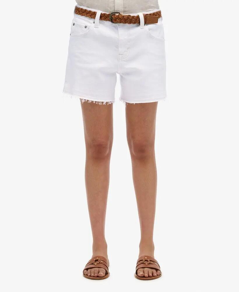 superdry Mid Rise Cut Off Short in cotone OPTIC 2/7
