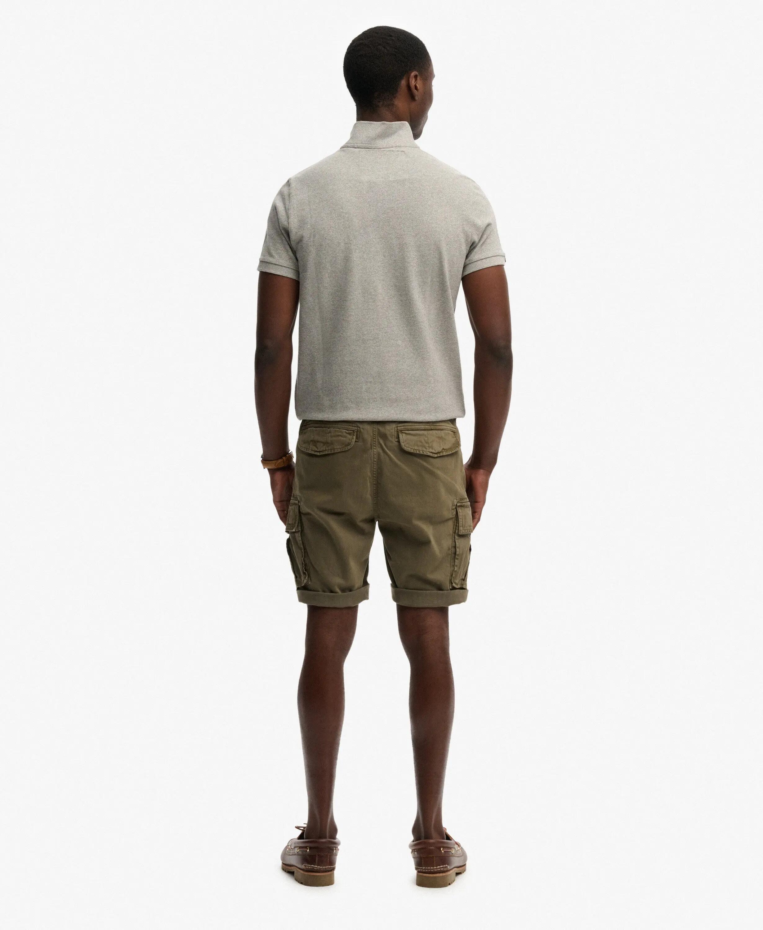 superdry Core Cargo Shorts Chive Green in Baumwoll-Stretch 5/7