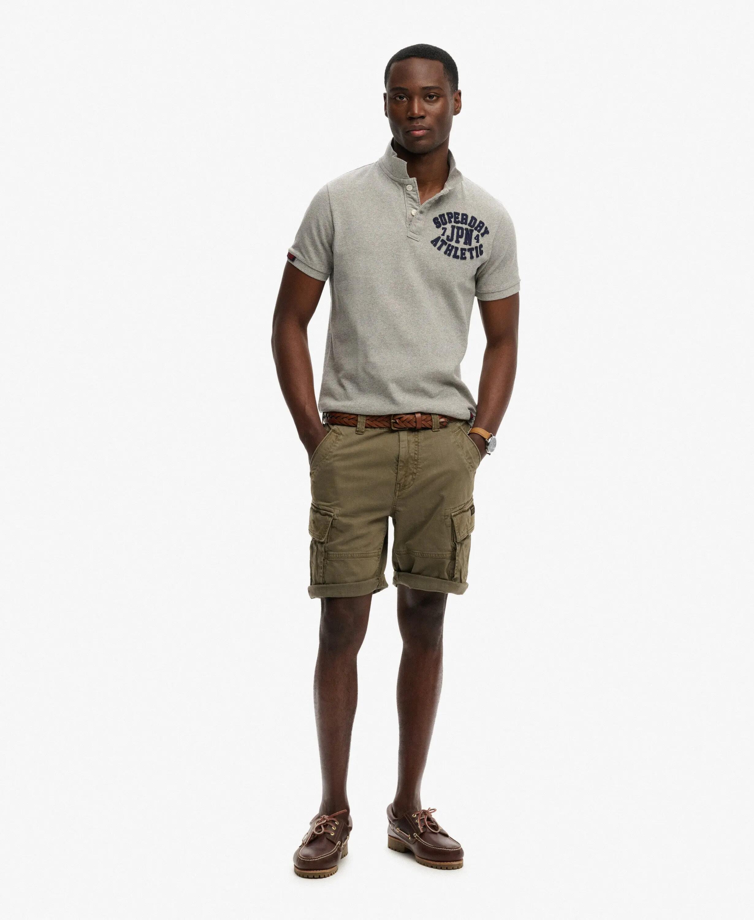 superdry Core Cargo Shorts Chive Green in Baumwoll-Stretch 4/7
