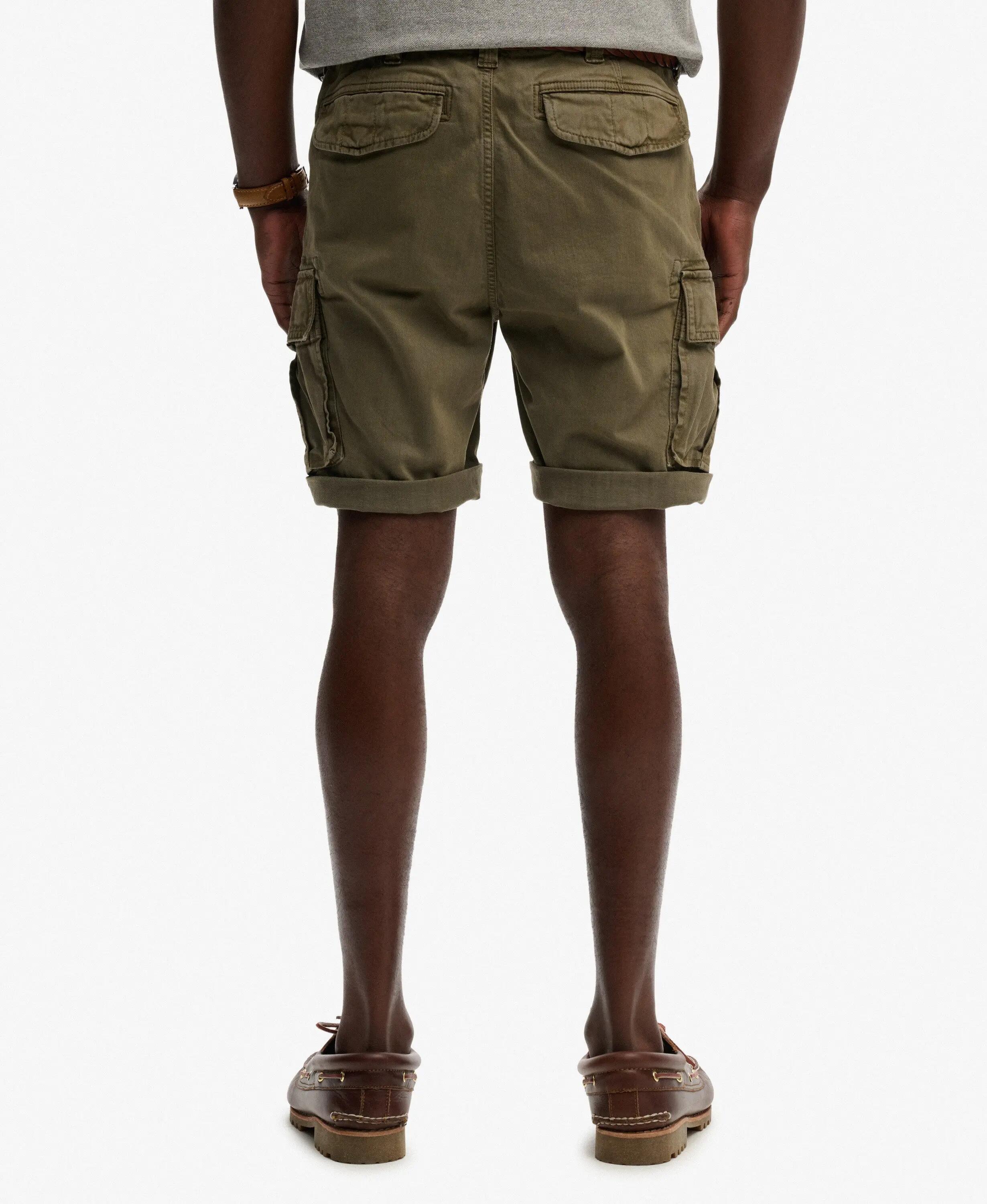 superdry Core Cargo Shorts Chive Green in Baumwoll-Stretch 3/7