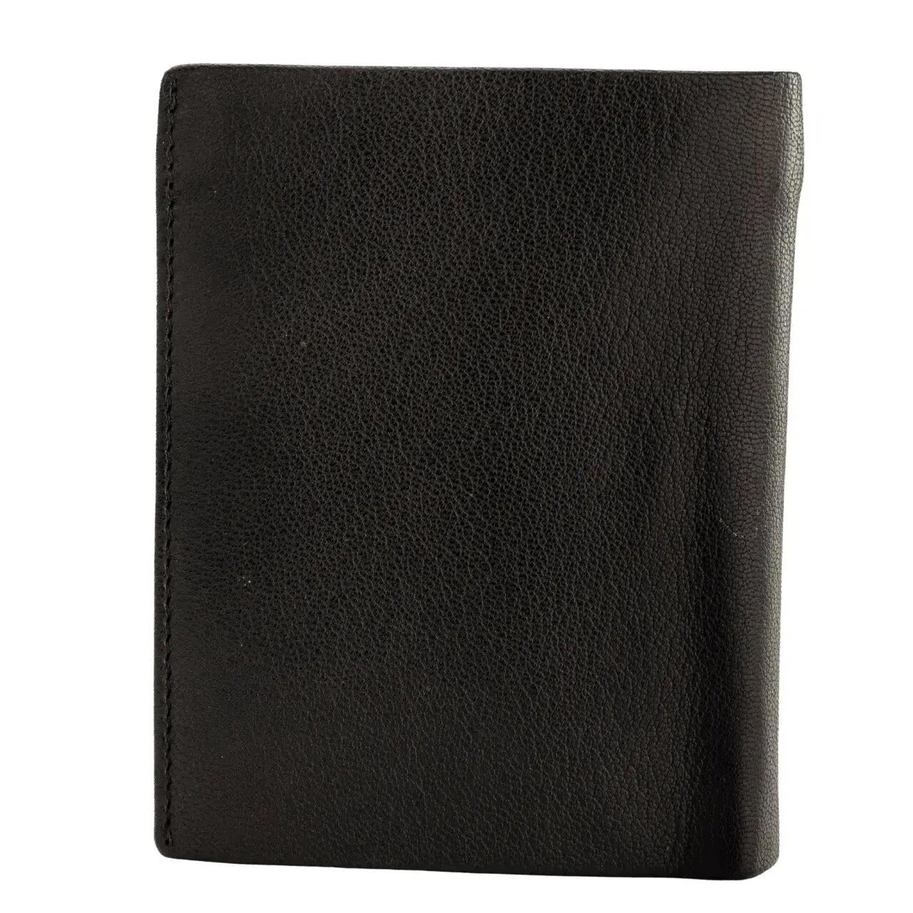 WINGS Portefeuille homme en cuir de chèvre noir 6/7