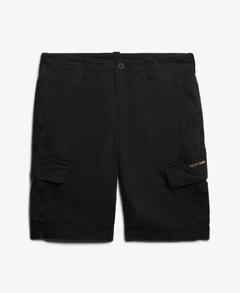 superdry Shorts Cargo Organic Cotton Core in cotone biologico – Nero 7/7