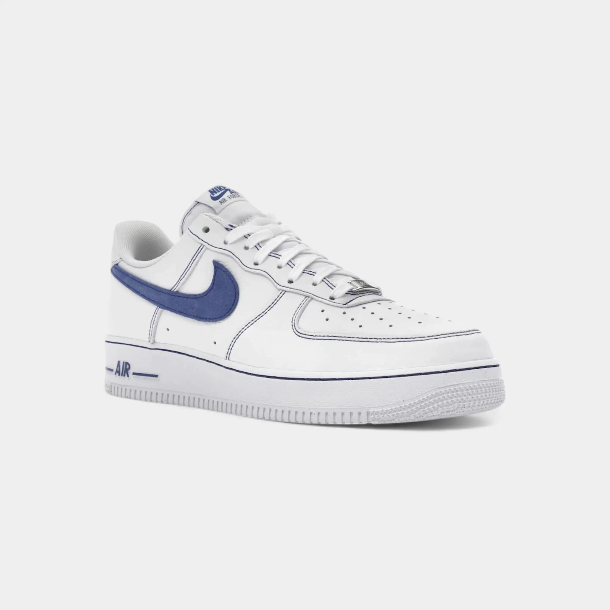 Nike Air Force 1 Low '07 LV8 White Deep Royal Blue 2/5
