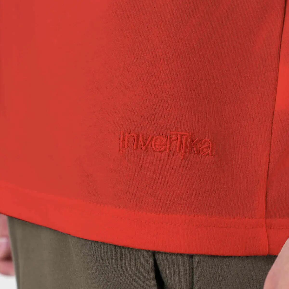 T-shirt Adulto fitness oversize cotone morbido Classika Rossa 4/5